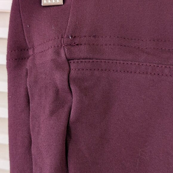 LOFT‎ Seamed Ponte Burgundy, Size Large EUC - Picture 6 of 9